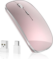 Wireless Mouse Chargeable Portable Silent USB and Type-C Dual Mode Wireless Mous