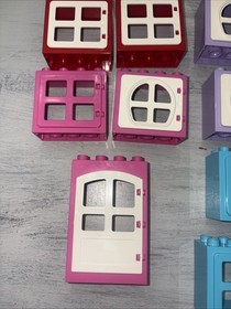 Lego DUPLO House Castle Door and Windows LOT #3600