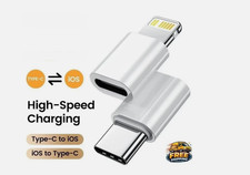 USB Type C Female To iPhone 8 Pin Male Adapter Converter For iPhone iPad iPod