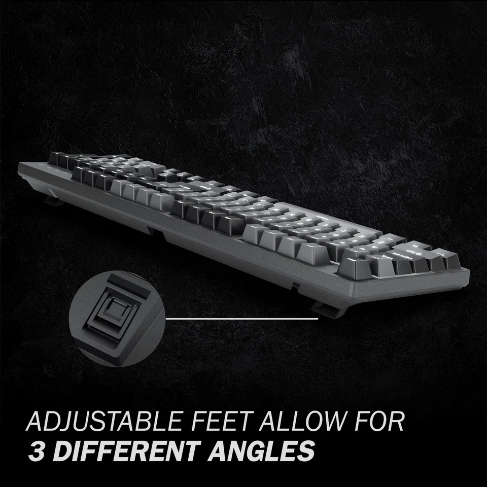 K310 Corona White Backlit Full Size Mechanical Keyboard | 104 Keys Full Size ... - Image 4 of 4