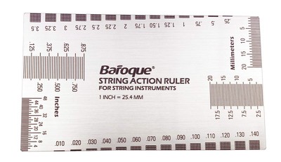 Double Sided Multi Function String Action Ruler Gauge Tool Both Metric & Impe...