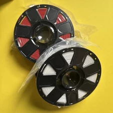 Creality 2kg Red & White PLA 1.75mm Filament Bundle for 3D printing. Ender PLA