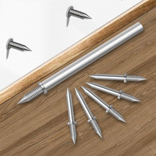 Double Headed Seamless Skirting Nails Set - 100 Rust Proof Invisible Screws