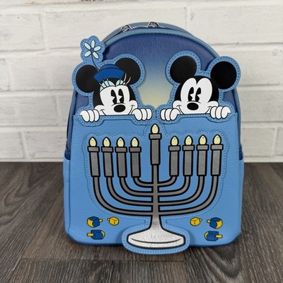 Loungefly Disney Parks Mickey Minnie Mouse Hanukkah Light Up 