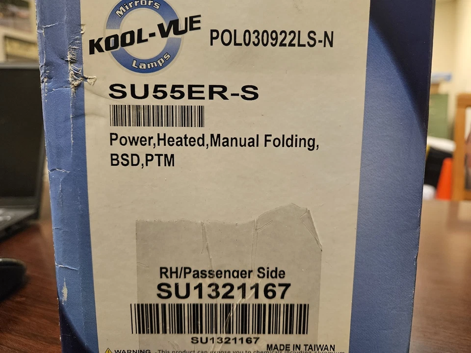 Espejo retrovisor exterior estilo fábrica Subaru Forester 2020-24 PWR plegable manual térmico Foto 2 de 4