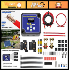 Adjustable Dual Smart Battery Isolator Kit 12v 140a Vsr For Utv Marine Rv Atv Bo