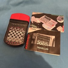 Vintage 1990 Kasparov Traveller elektronisches Schachspiel Saitek - funktionsfähig