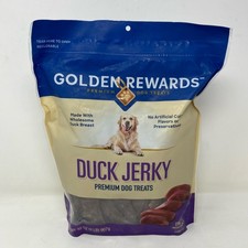 Golden Rewards Duck Jerky Dog Treats 32 oz Resealable Bag