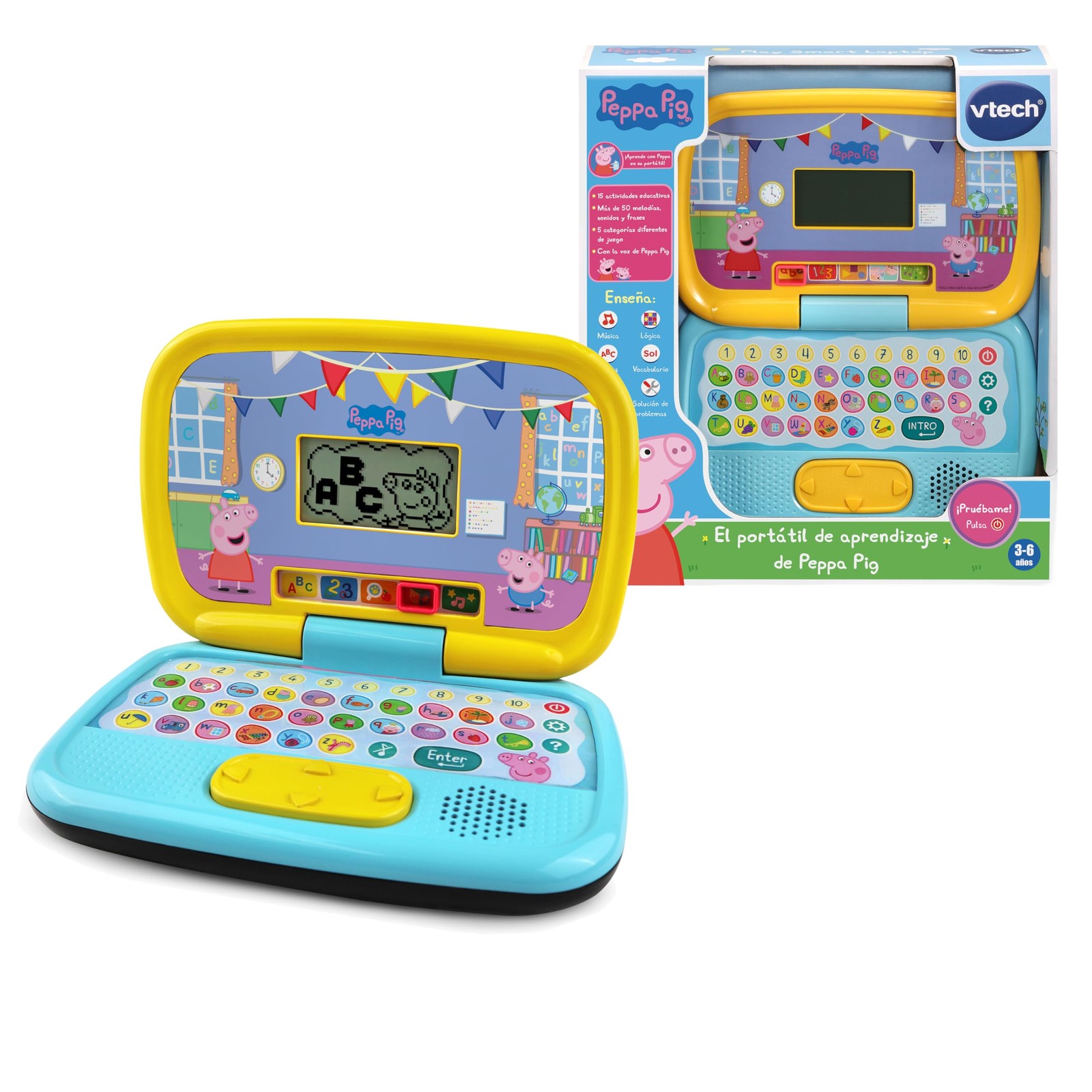VTech 80-553522 Peppa Pig Learning Laptop Kids Interactive Computer 3 Years E 14290₽