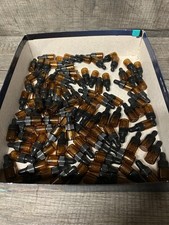 Lot Of 100 New 2ml Amber Glass Dropper Vial for Essential Oils
