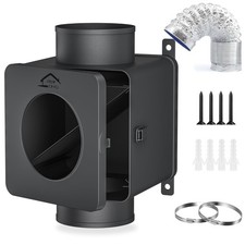 Metal Dryer Duct Lint Trap,Indoor Dryer Vent Kit with Lint Catcher,Secondary ...