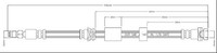 Motaquip Bremsschlauch VBH1230 FüR Mazda BL BK CR CW BK14 BK12 Turbo BK12Y BL14