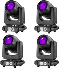 4PCS 200W Moving Head Stage Lights LED Beam 18Prism 14Gobo DJ Disco Party Club