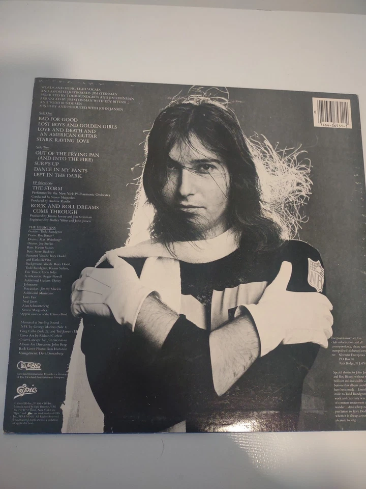 1981 Jim Steinman - Bad For Good, Vinyl LP Epic Records FE 36531. - Image 2 of 4
