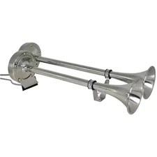 Dual Trumpet Electric Horn Stainless Steel