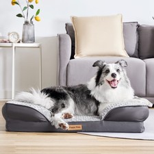 Dog Bed for Small and Medium Dogs  Cats, Waterproof Lining for Indoor Outdoo...