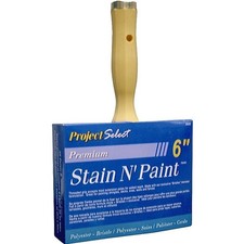 Linzer 3550-6 Paint Brush, 6 in W, 3-1/8 in L Bristle, Polyester Bristle, Thread