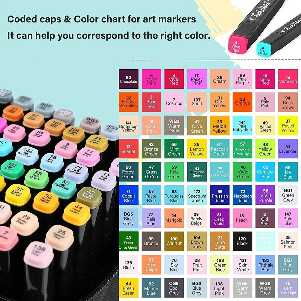80 Farbe CopicMarker Lackmarker Stifte Architektur Twin Tip Graffiti Draw Pens - Bild 2 von 4