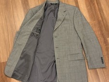 Jos A Bank NWT Black White Glen Plaid 100 Wool Sport Coat Blazer Mens 39R