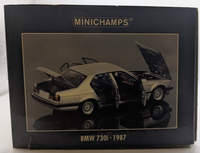 MINICHAMPS 1:18 BMW 730i 1987 - Silver - 100 023000 | eBay