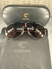 NEW CARRERA 1005/S 2M2HA BLACK GOLD RED AUTHENTIC SUNGLASSES W/CASE 66-09