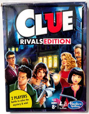 Clue Rivals Edition Hasbro Gaming 2 Player Mystery Board Game Ages 8+ New Sealed