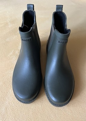 Aigle Gummistiefel Damen, Größe 36, Grün, Casual-Look