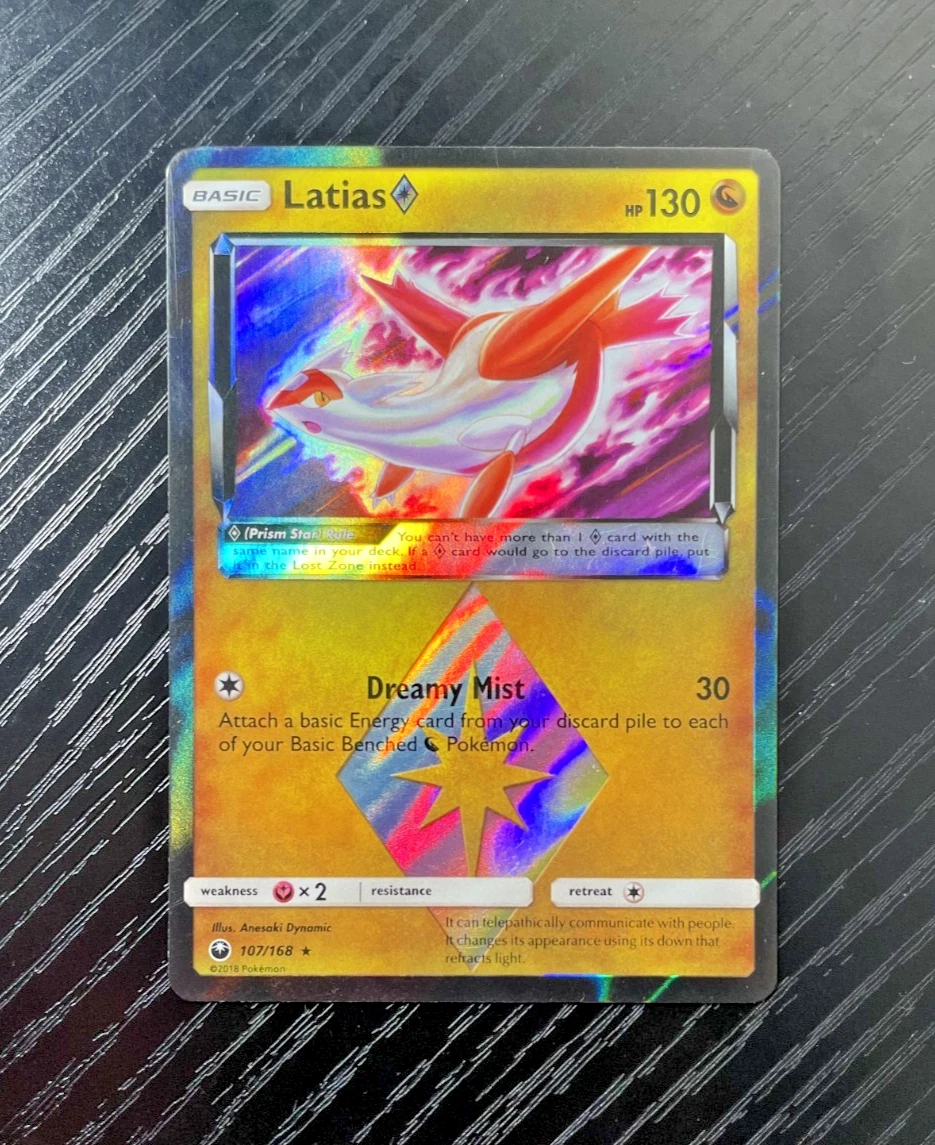 Latias Pokémon TCG Prism Individual Collectible Card Game Cards
