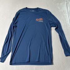 Reel Life Sun Ray Defender Shirt Mens Large Coral UPF 50 Long Sleeve Fishing