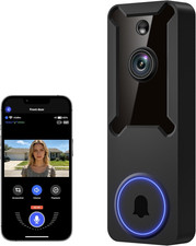 1080P Wireless Wi-Fi Video Doorbell Camera, Dome Home Security, Night Vision, Tw