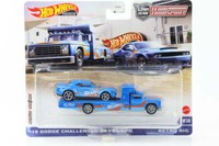 1:64 Team Transport 2018 Dodge Challenger Srt Demon Retro Rig #30 Hot Wheels