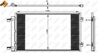 NRF 350339 Condenser, Air Conditioning For Opel Vauxhall
