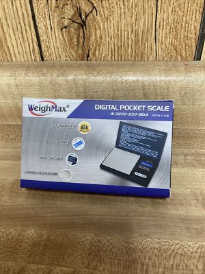 Weighmax W-3805-650 Black Digital Pocket Scale 650g x 0.1g New