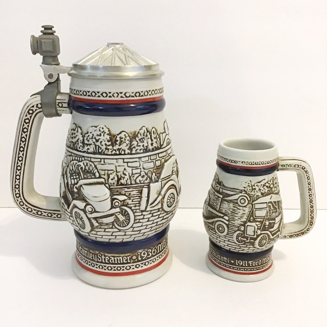 Vintage 1979 1982 Avon Automobile beer stein old car mug Handcrafted in