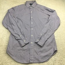 Polo Ralph Lauren Estate Classic Fit Shirt 15.5/35 Purple Gingham Paid L/S