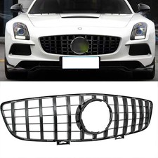 GT Panamericana Grill passend f&uuml;r Mercedes SLS C197 R197 AMG ganz schwarz