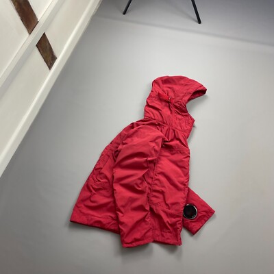 CP Company Red AW09 Watchviewer Cotton-Lined Hooded Nylon Jacket