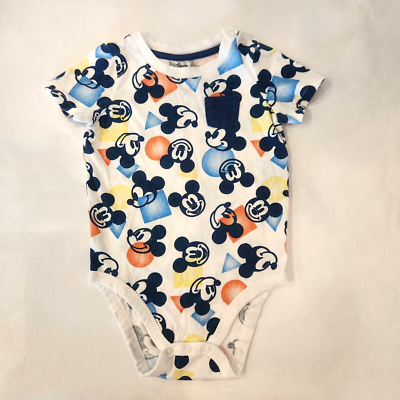 Disney Mickey Mouse Baby Boy BodySuit Sz 24 Months Jumping Bean