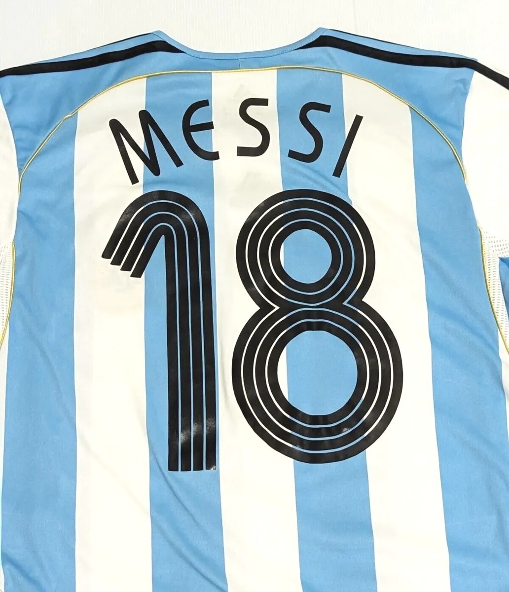 2005年 アルゼンチン代表 アウェイ メッシ 18番 正規品 当時物 美品