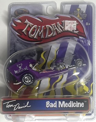 Toy Zone Iron Legends Tom Daniel Bad Medicine 1:43 Funny Car Drag Race ...