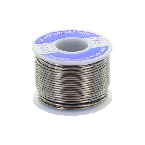 Rocchetto 250 gr di stagno per saldare 50% filo 2 mm per saldatore elettrico