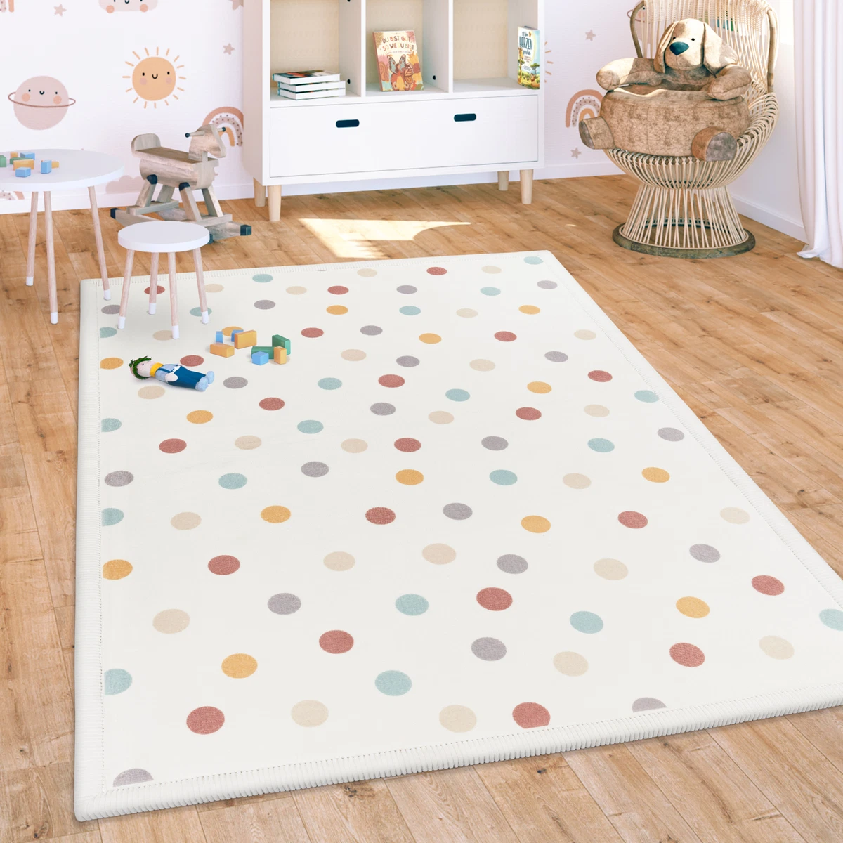 Kids polka hotsell dot rugs
