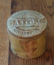 alte ovale Blechdose "50 ASTOR Cigaretten" Joh.Jak.Astor, Waldorf Astoria