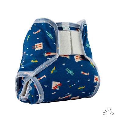 Popolini PopoWrap blue planes PUL Überhosen S,M,L,XL