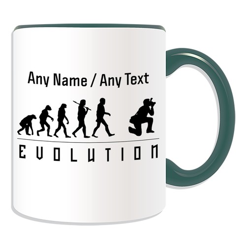 Tazza Salvadanaio Regalo Personalizzata Fotografo Evoluzione Design Fotocamera Nome - Foto 14 di 21