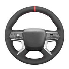 Faux Suede Steering Wheel Cover For Mitsubishi Outlander PHEV 2021 2022-2024