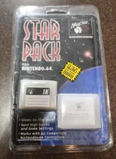 NEW MadCatz Star Pack Nintendo 64 Controller Memory Pack Sealed NIB Rare Vintage