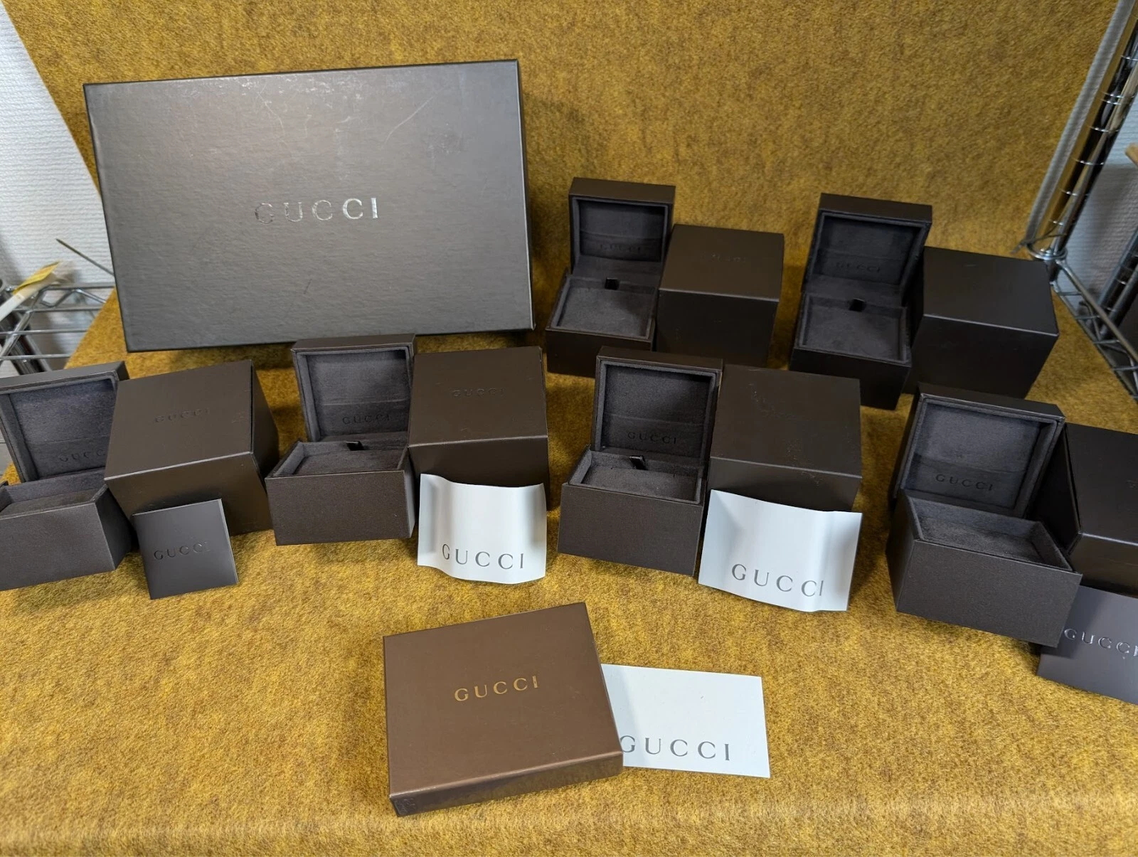 LOTTO Gucci gioielli in velluto regalo scatola di carta orecchino astuccio custodia 300180625 YZ