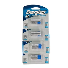 LOT OF 8 Energizer 123 3V Photo Lithium Batteries - 4 Packs Of 2 EXP: 2005