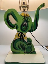 Children  s Lamp - Hand Painted Elephant